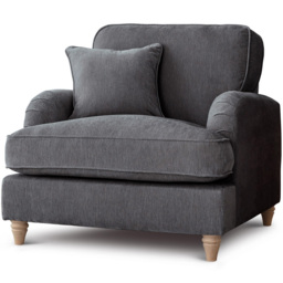 The Vienna Charcoal Armchair - thumbnail 2