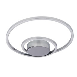 Sasha LED Flush Ceiling Light - Light Chrome - thumbnail 3