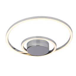 Sasha LED Flush Ceiling Light - Light Chrome - thumbnail 2