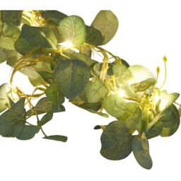 Pure Decor Green Eucalyptus LED Garland 190cm - thumbnail 4