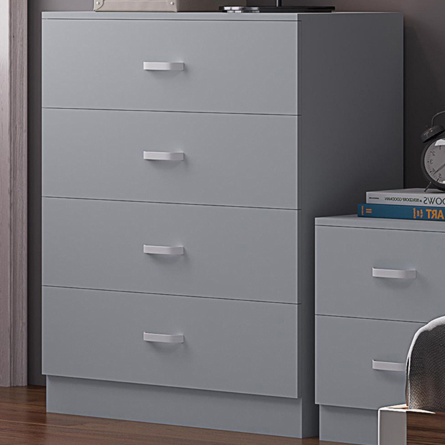 FWStyle Tunis 4 Drawer Matt Grey Chest of Drawer - image 1