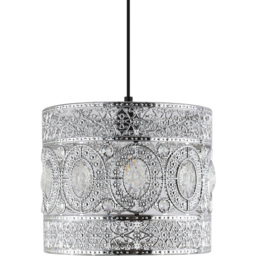 Moxie Chrome Lamp Shade