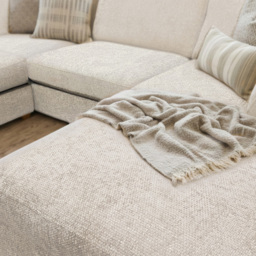 Carina Enzo 5 Seater Cream U-Shape Sofa - thumbnail 4