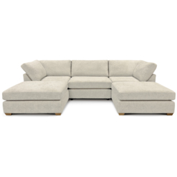 Carina Enzo 5 Seater Cream U-Shape Sofa - thumbnail 2