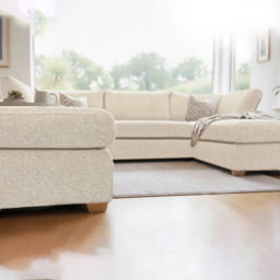Carina Enzo 5 Seater Cream U-Shape Sofa - thumbnail 3