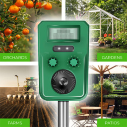 St Helens Green Solar Powered Ultrasonic Strobing Animal Repeller - thumbnail 3