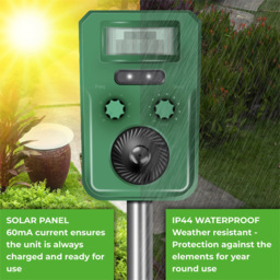 St Helens Green Solar Powered Ultrasonic Strobing Animal Repeller - thumbnail 4