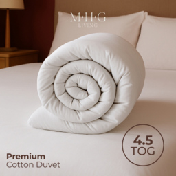 MHG Living White King Size Spring Summer Cotton Duvet 4.5 Tog - thumbnail 4