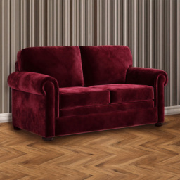 Jay-Be Heritage 2 Seater Luxe Velvet Shiraz Sofa Bed with e-Pocket Mattress - thumbnail 1