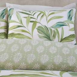 Palma Leaf Duvet Set Green Double - thumbnail 3