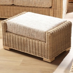 Desser Furniture Burford Farrow Rattan Footstool - thumbnail 1