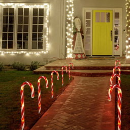 Marco Paul 60 Warm White LED Candy Cane Stake Light 12 Pack - thumbnail 3