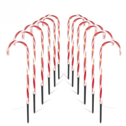 Marco Paul 60 Warm White LED Candy Cane Stake Light 12 Pack - thumbnail 2