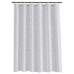 Aura Bathroom Grey Bubbles Shower Curtain 180 x 180cm - thumbnail 2