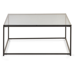 Julian Bowen Chicago Smoked Glass Square Coffee Table - thumbnail 3