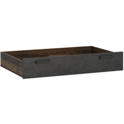 Florence Brooklyn Walnut and Dark Matera Grey Underbed Drawer