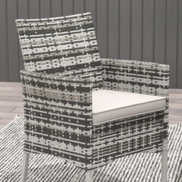 Outsunny Rattan 4 Seater Dining Set Grey - thumbnail 3