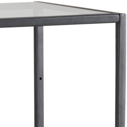 Florence Seaford 3 Shelf Black Metal Bookcase - thumbnail 4