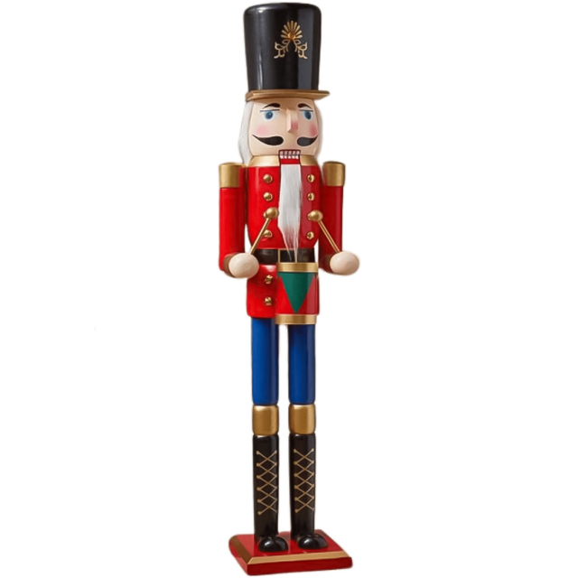 Samuel Alexander Hand-Painted Wooden Nutcracker Christmas Decoration 5ft - image 1
