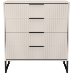 Crowndale Fluted 4 Drawer Kashmir Matt Chest of Drawers Ready Assembled - thumbnail 2