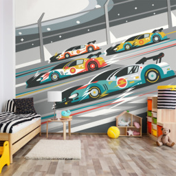Origin Murals Sports Cars Grey Wall Mural