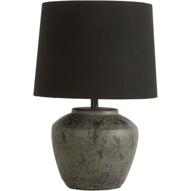 Lighting Collection Black Ceramic Lamp - image 1