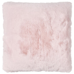 Divante Rabbit Faux Fur Blush Cushion 45 x 45cm
