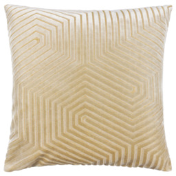 Paoletti Evoke Ivory Cut Velvet Cushion