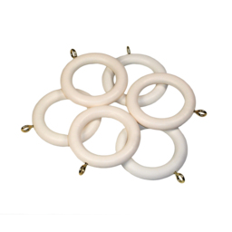Richmond Curtain Rings - White