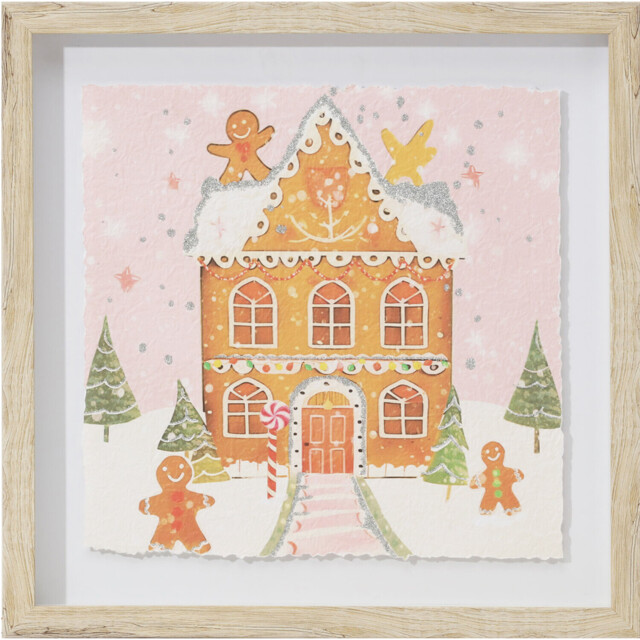 Gingerbread House Framed Wall Art - image 1