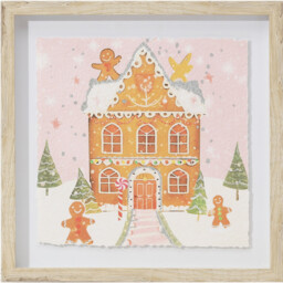 Gingerbread House Framed Wall Art - thumbnail 1