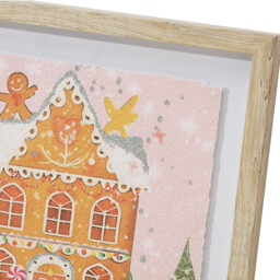 Gingerbread House Framed Wall Art - thumbnail 3