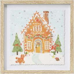 Gingerbread House Framed Wall Art - thumbnail 2