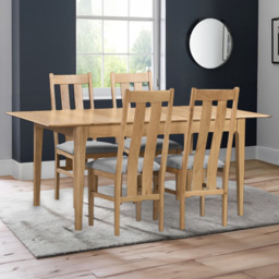 Julian Bowen Cotswold Oak 4 Seater Dining Set