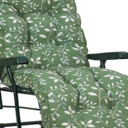 Glendale Deluxe Green Country Sun Relaxer with Cushion - thumbnail 3