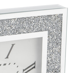 Glamour Crushed Crystal Round Roman Numerals Wall Clock 40cm - thumbnail 3