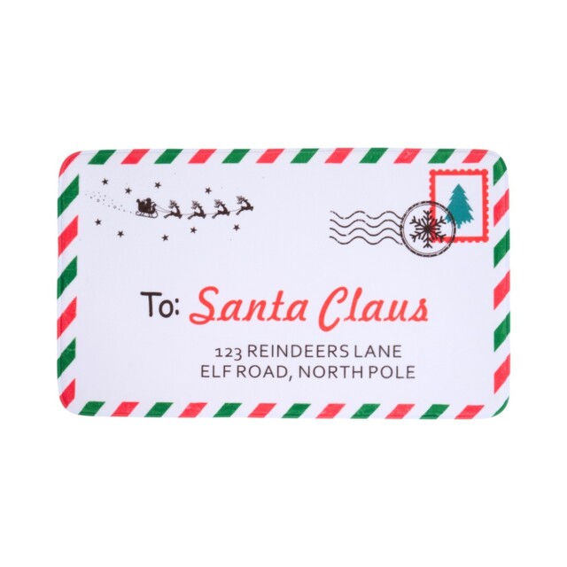 Festive Letter to Santa Bath Mat White - image 1