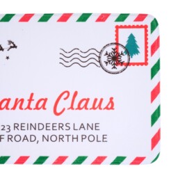 Festive Letter to Santa Bath Mat White - thumbnail 2