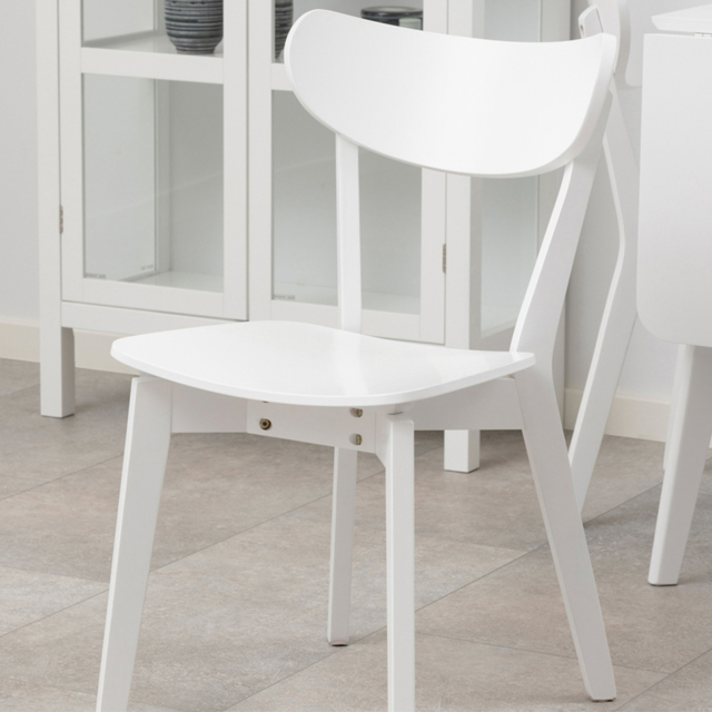 Florence Roxby Set of 2 White Dining Chairs - image 1