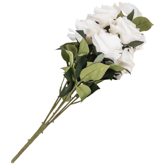 Ivory Rose Artificial Flower Bouquet