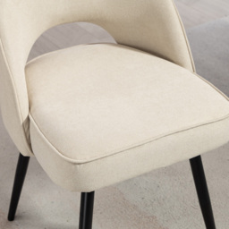 Artemis Home Ashley Set of 2 Beige Tufted Dining Chairs - thumbnail 2