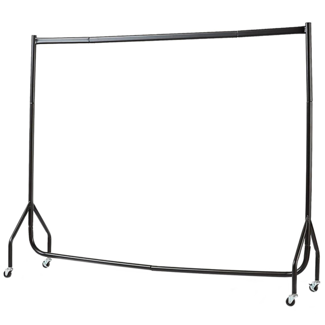 House of Home Tall Heavy Duty Black Clothes Rail 5 x 6ft - image 1