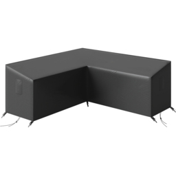 Outsunny Black V-Shaped Waterproof Anti-UV Sectional Sofa Cover 216 x 216 x 78cm - thumbnail 1