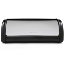 Morphy Richards Equip Black Roll Front Bread Bin - thumbnail 3