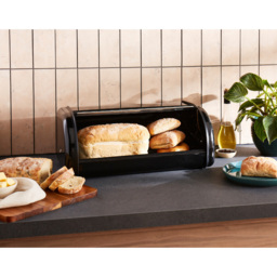 Morphy Richards Equip Black Roll Front Bread Bin - thumbnail 4