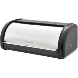 Morphy Richards Equip Black Roll Front Bread Bin - thumbnail 1