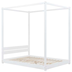 Darwin White Double 4 Poster Bed - thumbnail 2