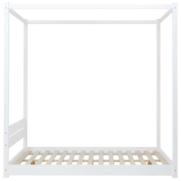 Darwin White Double 4 Poster Bed - thumbnail 4
