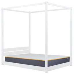 Darwin White Double 4 Poster Bed - thumbnail 3