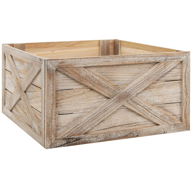 StarBright Brown Christmas Tree Box Stand Large - image 1